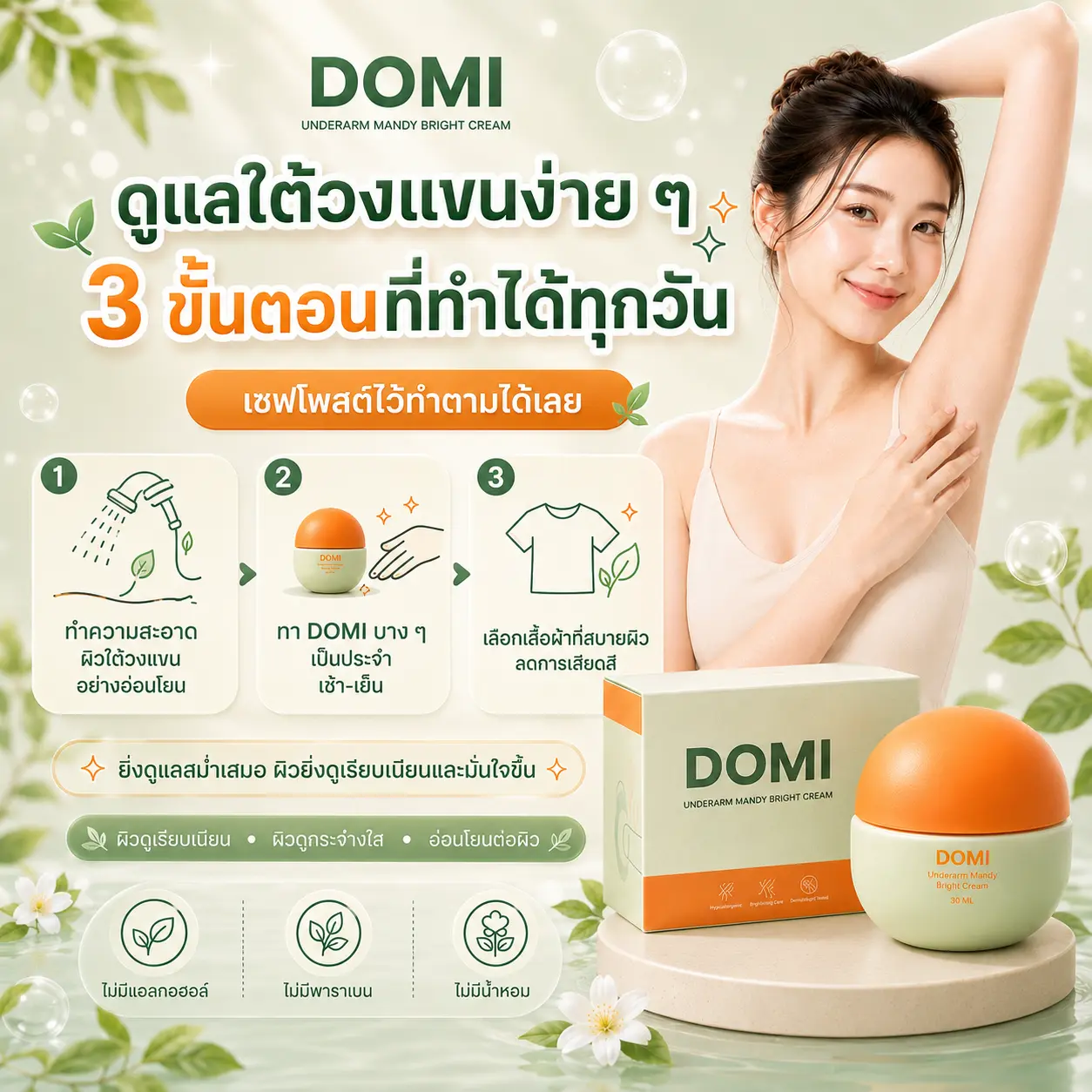 วิธีใช้ DOMI